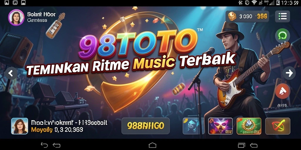 Tampilan screenshot menunjukkan pengalaman bermain musik yang seru.