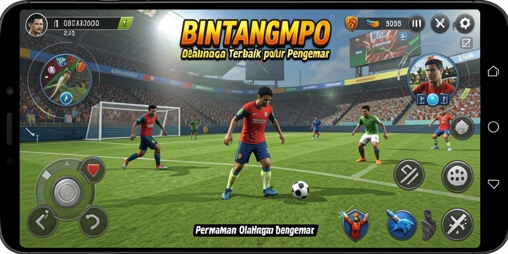 Screenshot gameplay BINTANGMPO menampilkan aksi seru dalam permainan olahraga.