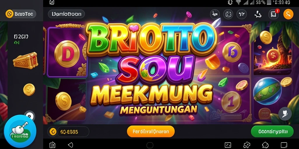 Tampilan menarik saat bermain Slot BRIOTOTO dengan efek animasi yang dinamis.