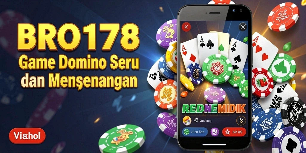 Tampilan gameplay seru BRO178 dengan kartu Domino.