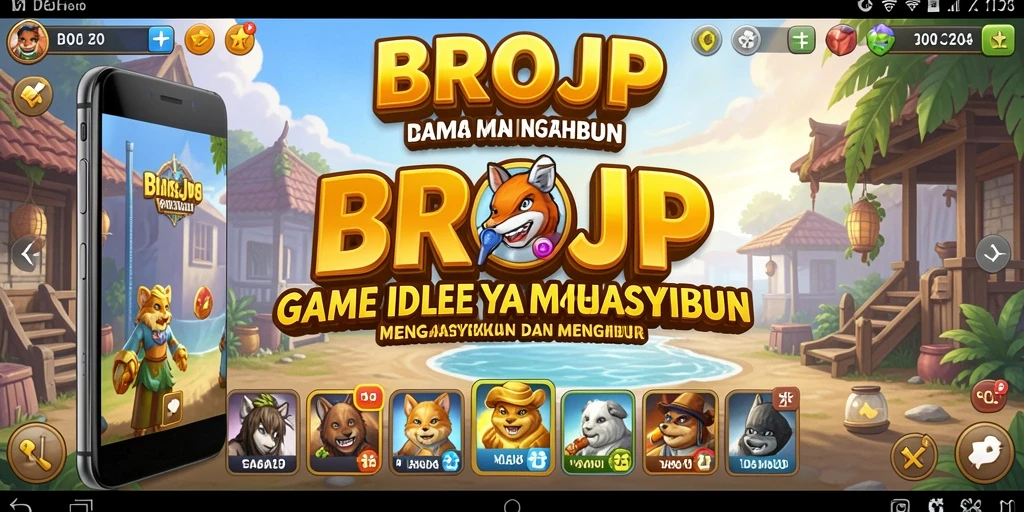 Tampilan gameplay BROJP dengan karakter dan lingkungan yang menarik.