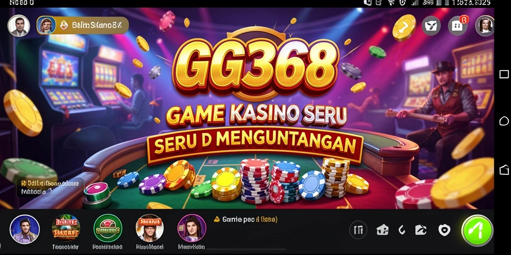 Tampilan screenshot GG368 dengan gameplay Kasino yang mendebarkan.