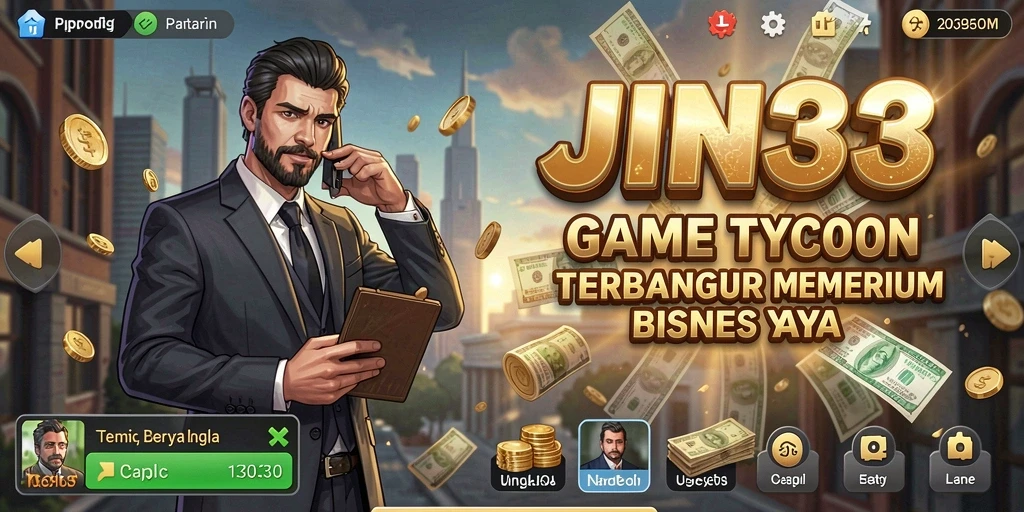Tampilan gameplay JIN33 yang menarik dan penuh strategi Tycoon.
