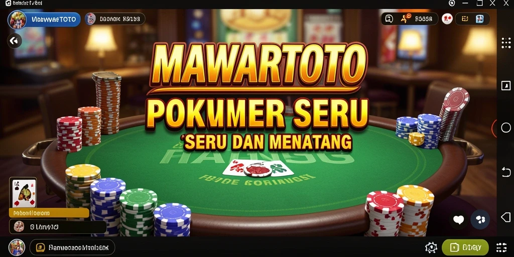 Tampilan seru gameplay Poker di MAWARTOTO.