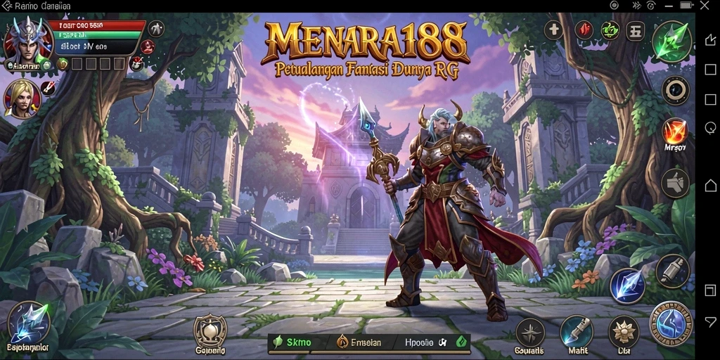 Tampilan gameplay MENARA188 yang menonjolkan aksi RPG yang seru.