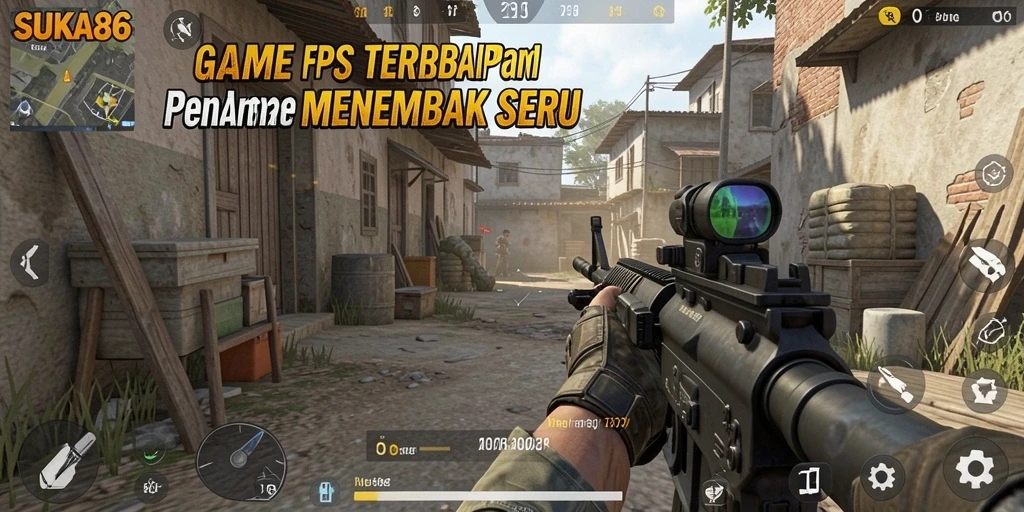 Screenshot gameplay yang menampilkan aksi seru di SUKA86.
